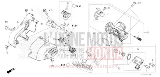 CORPS DE PAPILLON ST125AP de 2023